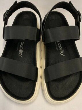 Birkenstock Camerun Damasko Black Birko Flor Chunky Narrow Width Sandals